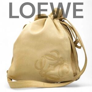 Loewe Tan Leather Shoulder Bag